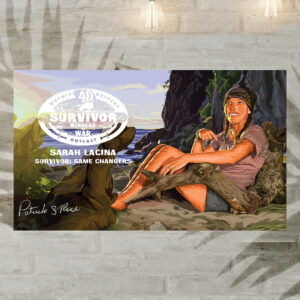 Sarah Lacina | Survivor Winners at War Canvas