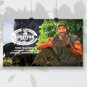 Tony Vlachos | Survivor Winners at War Poster