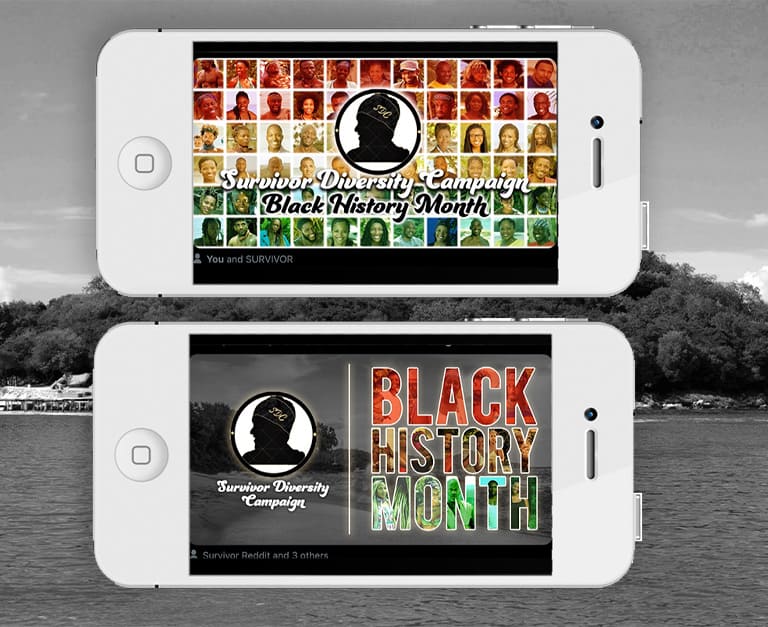 Survivor Diversity Campaign: Black History Month Social Media Posts