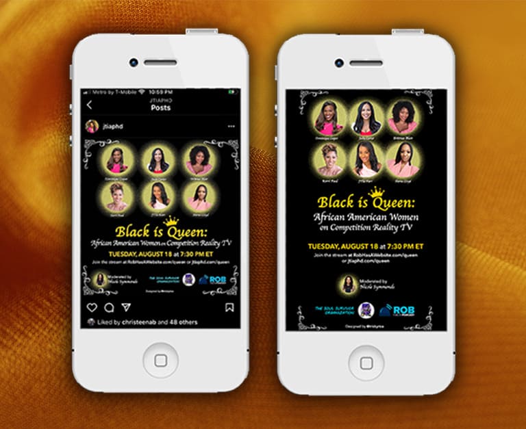 Black is Queen Podcast Panel Social Media