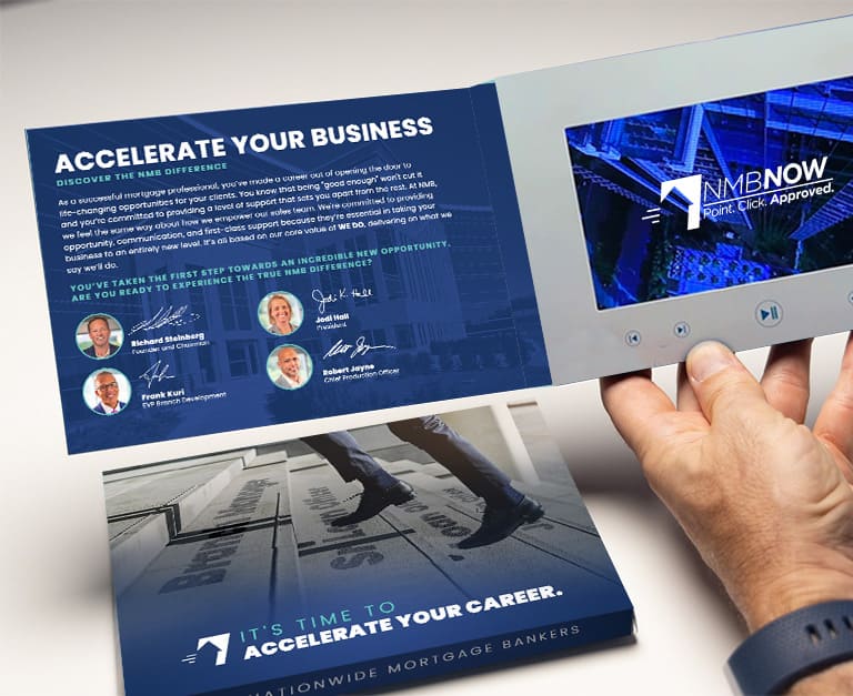 Nationwide Mortgage Bankers: Recruitment Video Card Box